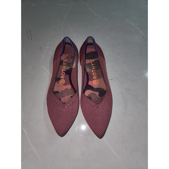 Rothy's The point double stitch rose flats W9 - Picture 2 of 4